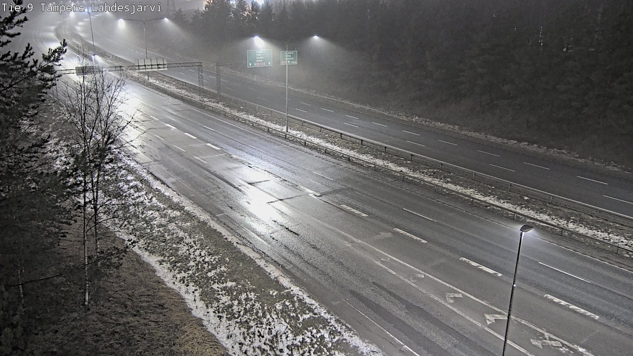 Weather Camera Image Väg 9 Tammerfors, Lahdesjärvi, Tampere, Pirkanmaa