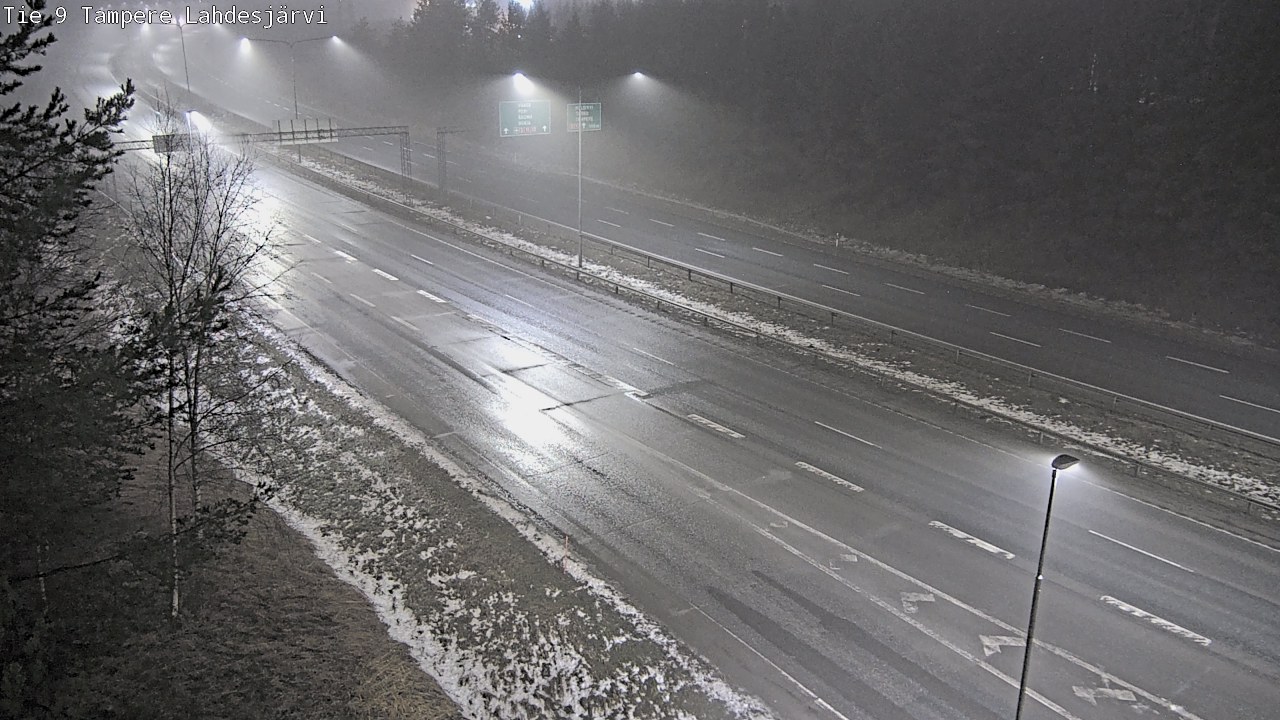 Weather Camera Image Väg 9 Tammerfors, Lahdesjärvi, Tampere, Pirkanmaa