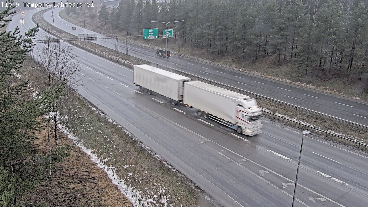 Weather Camera Image Väg 9 Tammerfors, Lahdesjärvi, Tampere, Pirkanmaa
