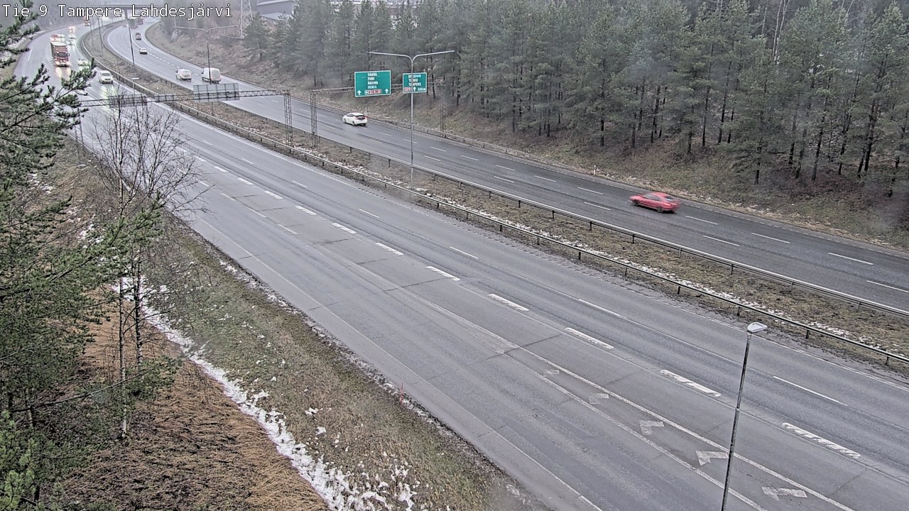 Weather Camera Image Väg 9 Tammerfors, Lahdesjärvi, Tampere, Pirkanmaa