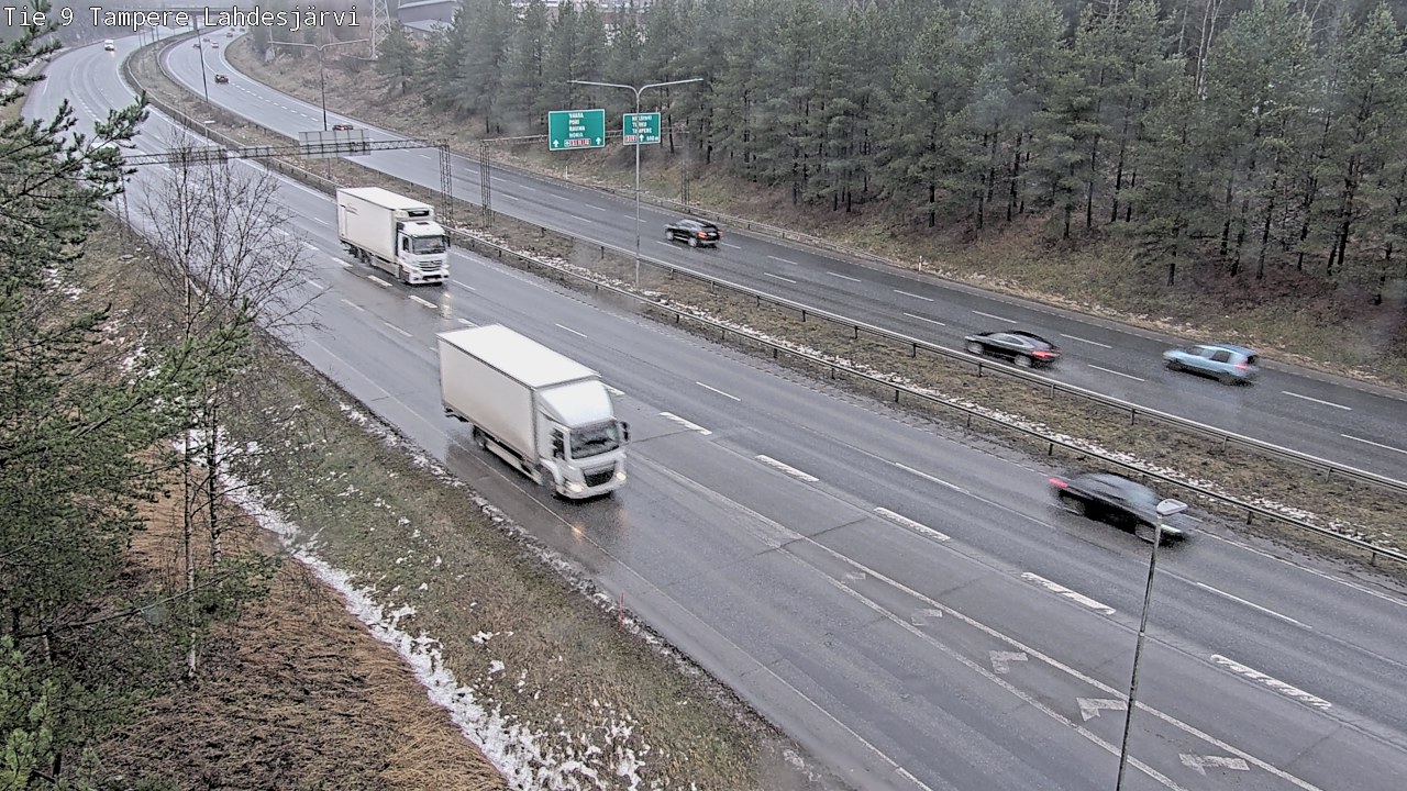 Weather Camera Image Väg 9 Tammerfors, Lahdesjärvi, Tampere, Pirkanmaa
