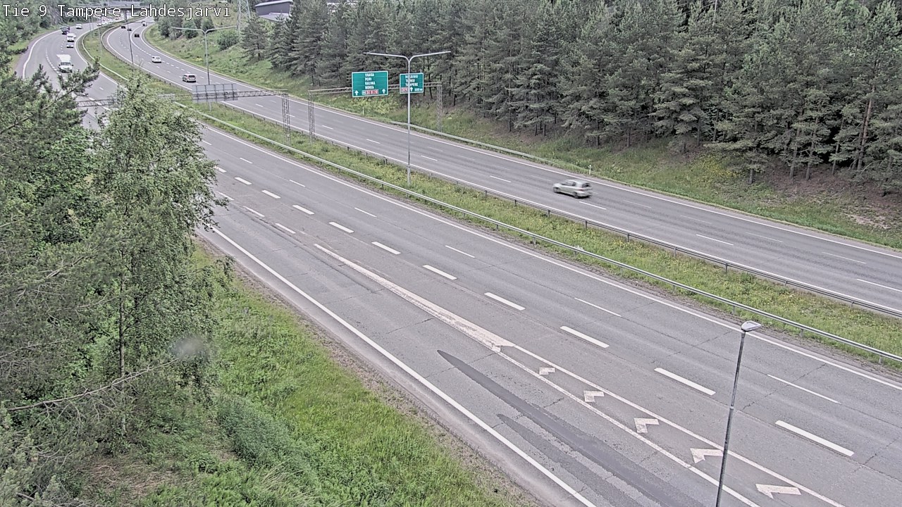 Weather Camera Image Väg 9 Tammerfors, Lahdesjärvi, Tampere, Pirkanmaa