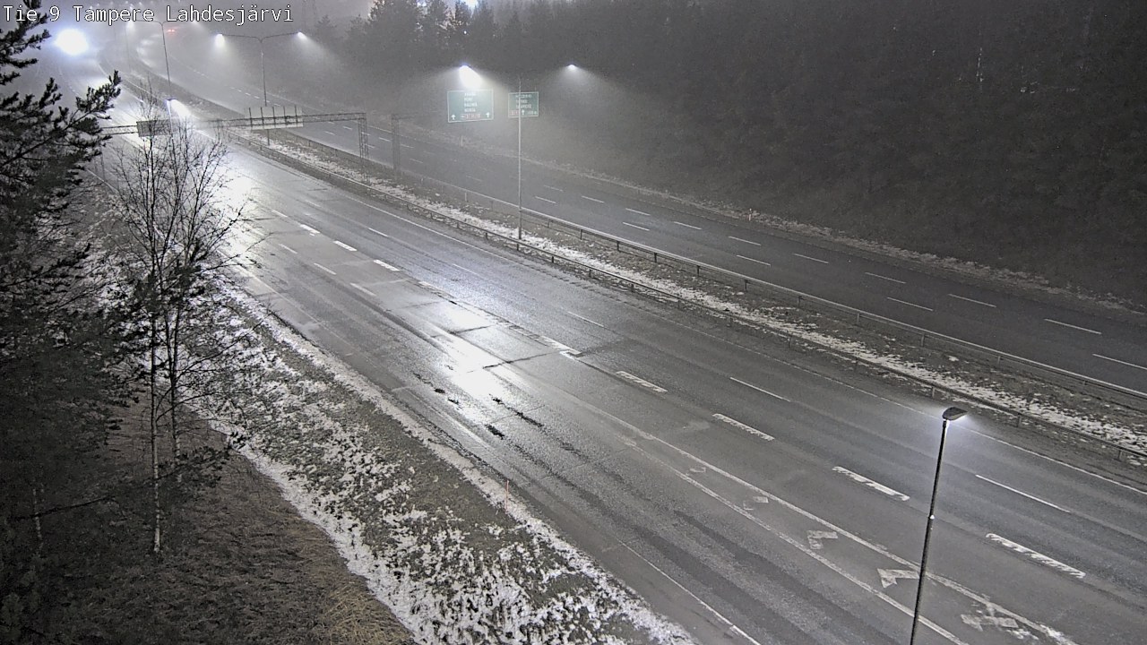 Weather Camera Image Väg 9 Tammerfors, Lahdesjärvi, Tampere, Pirkanmaa