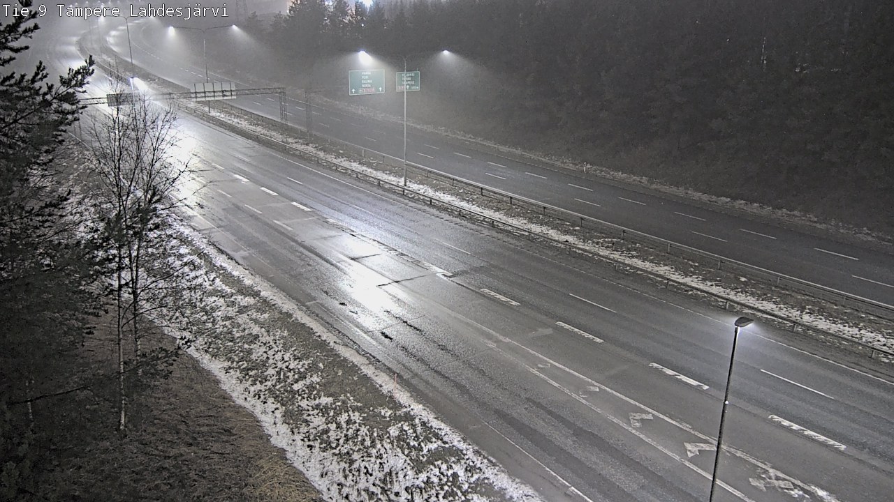 Weather Camera Image Väg 9 Tammerfors, Lahdesjärvi, Tampere, Pirkanmaa