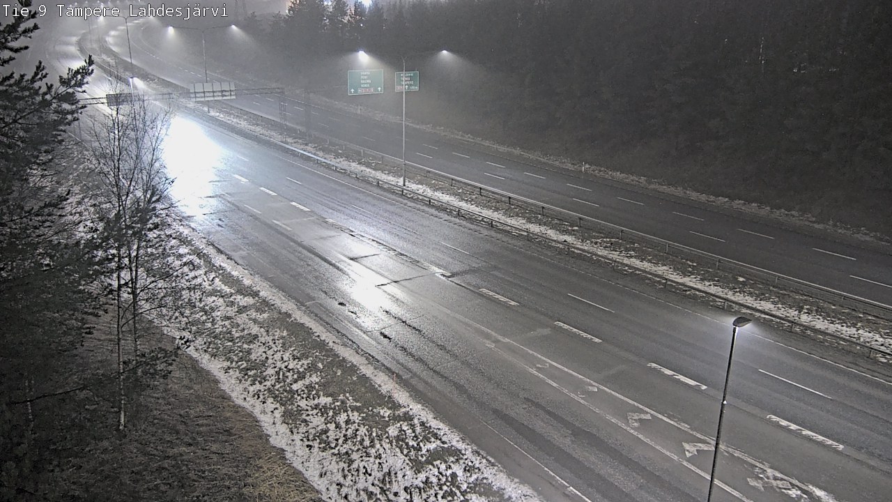 Weather Camera Image Väg 9 Tammerfors, Lahdesjärvi, Tampere, Pirkanmaa