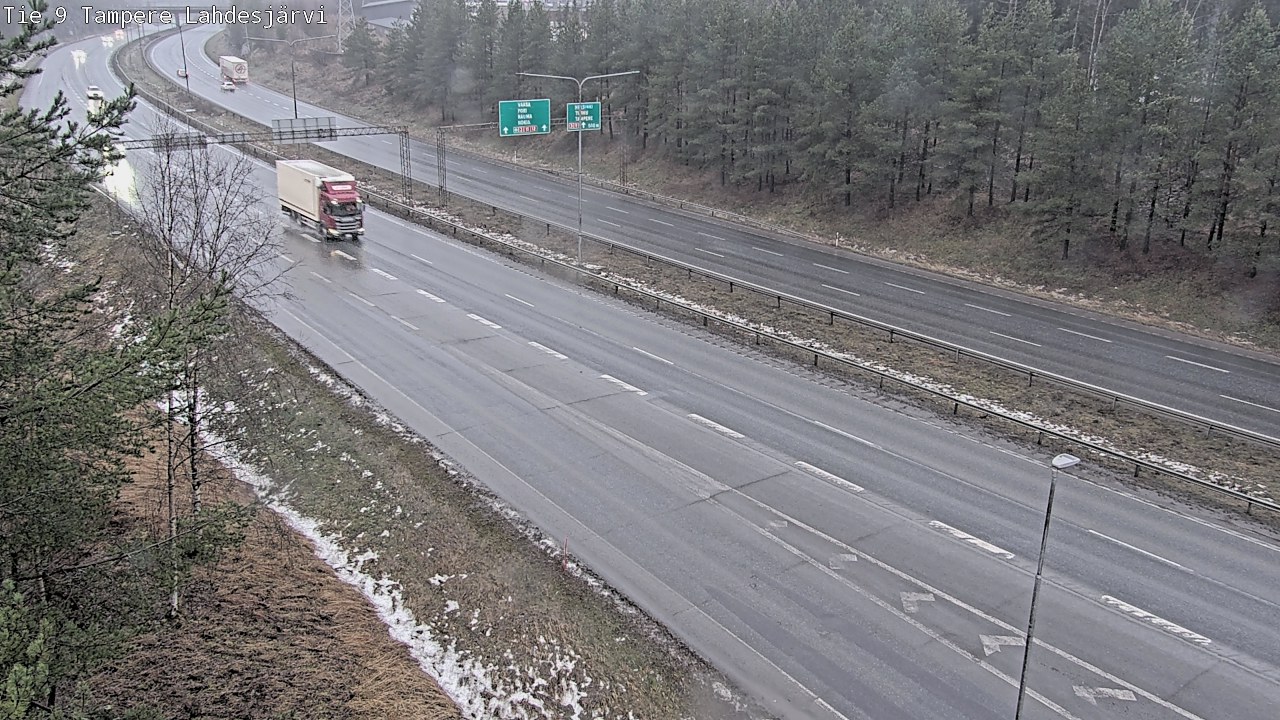 Weather Camera Image Väg 9 Tammerfors, Lahdesjärvi, Tampere, Pirkanmaa