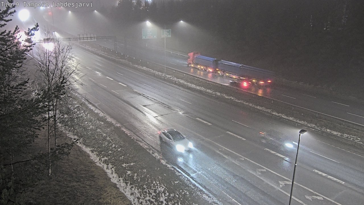 Weather Camera Image Väg 9 Tammerfors, Lahdesjärvi, Tampere, Pirkanmaa