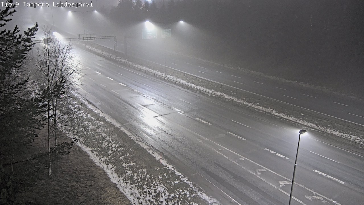 Weather Camera Image Väg 9 Tammerfors, Lahdesjärvi, Tampere, Pirkanmaa