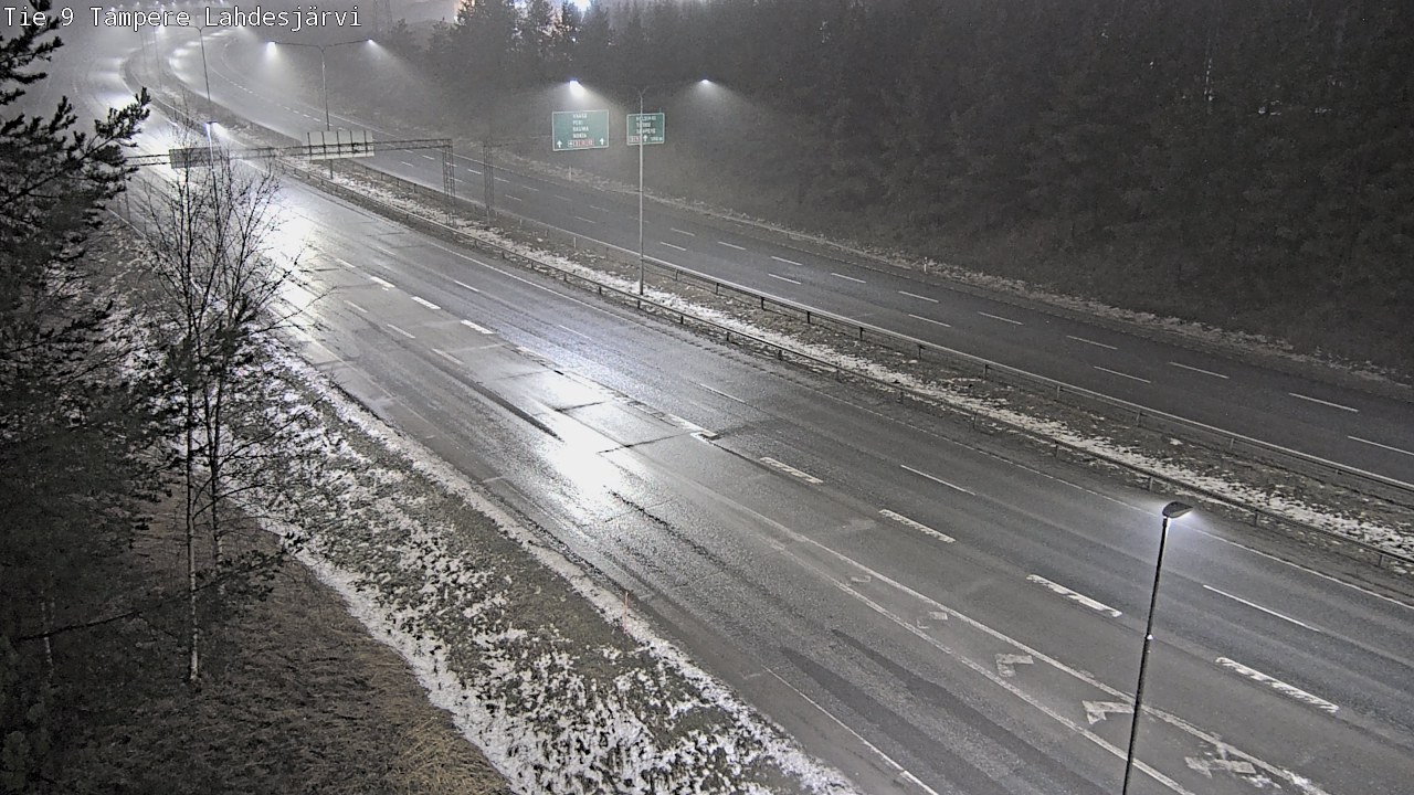 Weather Camera Image Väg 9 Tammerfors, Lahdesjärvi, Tampere, Pirkanmaa