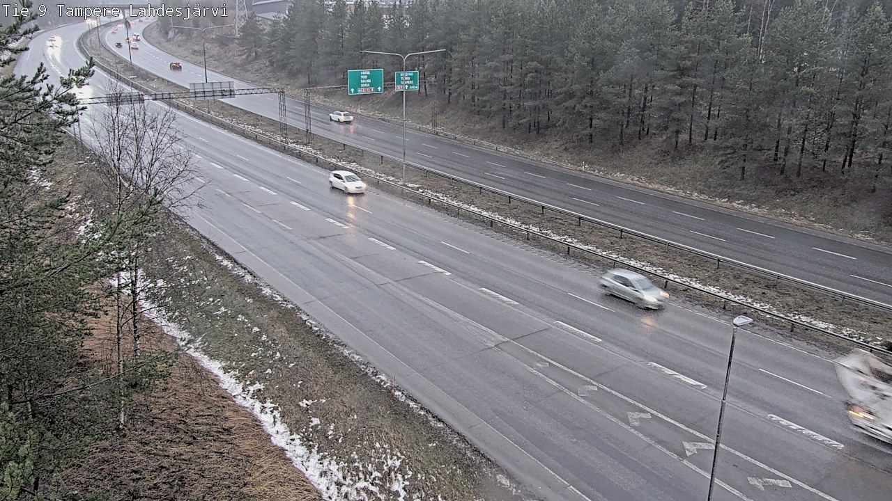Weather Camera Image Väg 9 Tammerfors, Lahdesjärvi, Tampere, Pirkanmaa