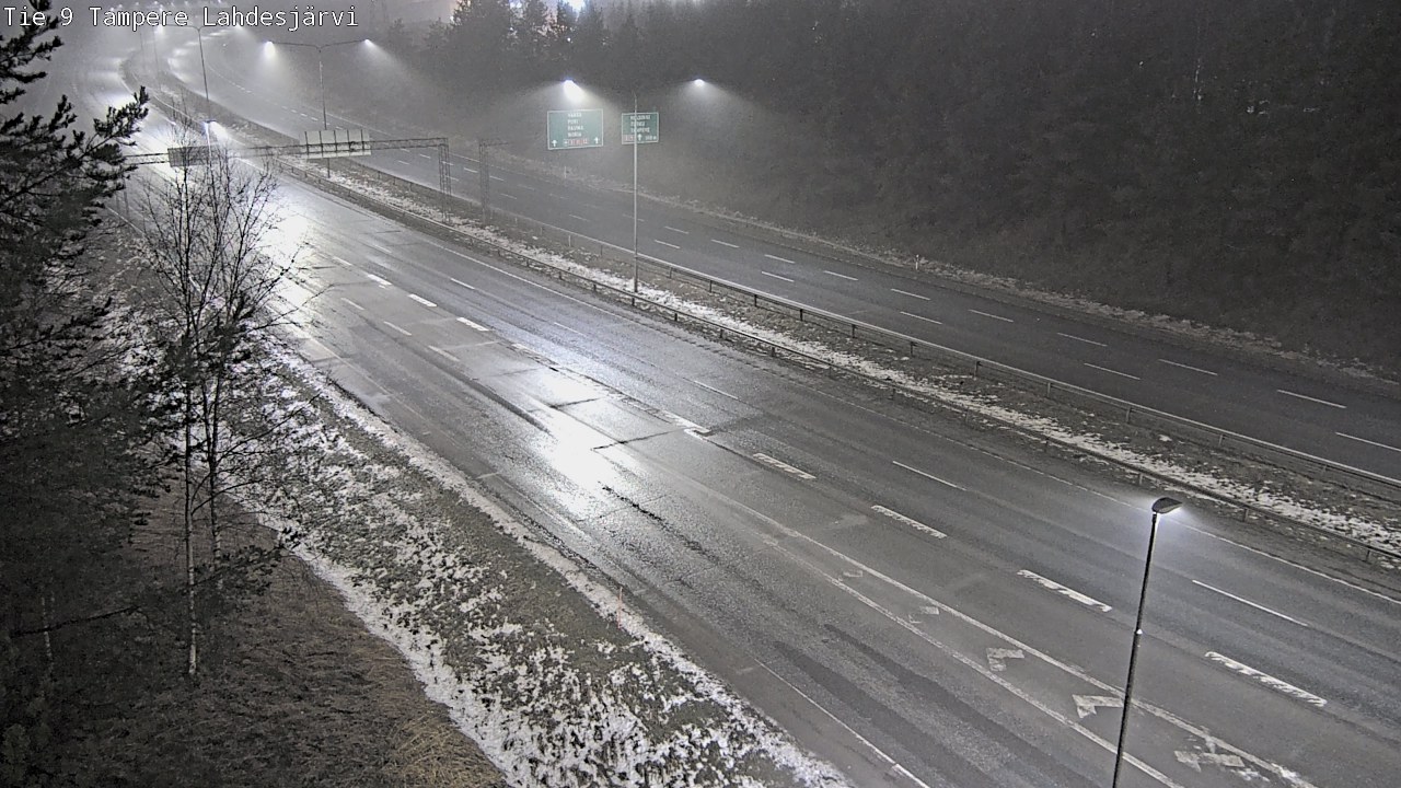 Weather Camera Image Väg 9 Tammerfors, Lahdesjärvi, Tampere, Pirkanmaa