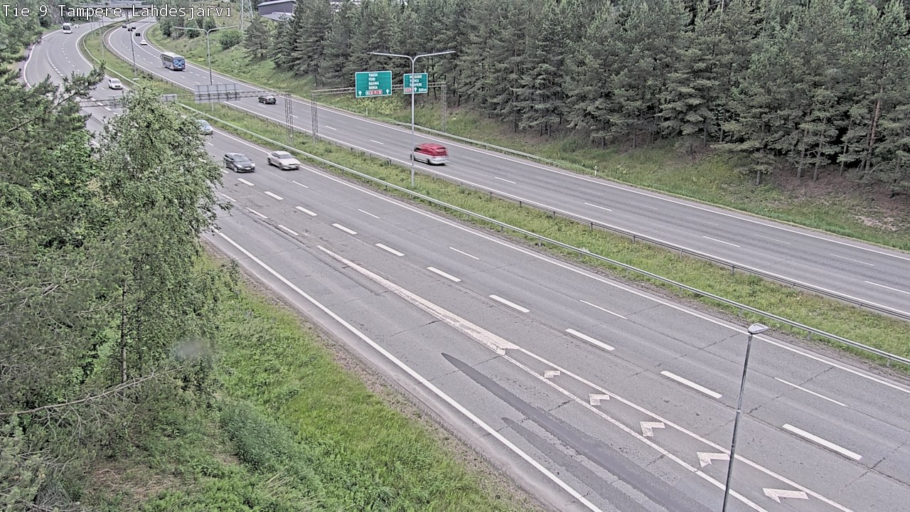 Weather Camera Image Väg 9 Tammerfors, Lahdesjärvi, Tampere, Pirkanmaa
