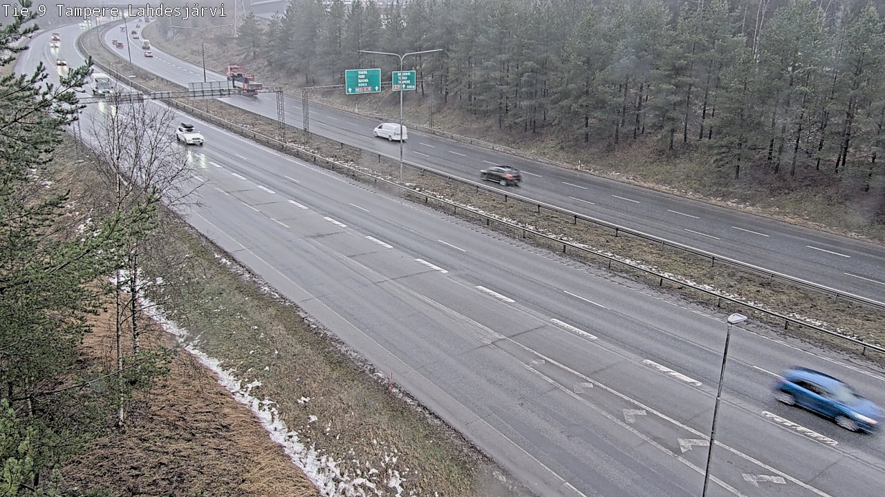 Weather Camera Image Väg 9 Tammerfors, Lahdesjärvi, Tampere, Pirkanmaa