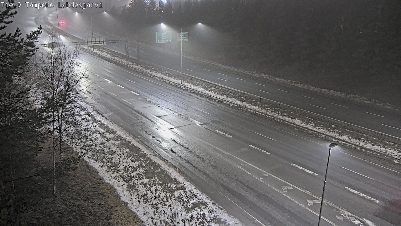 Weather Camera Image Väg 9 Tammerfors, Lahdesjärvi, Tampere, Pirkanmaa