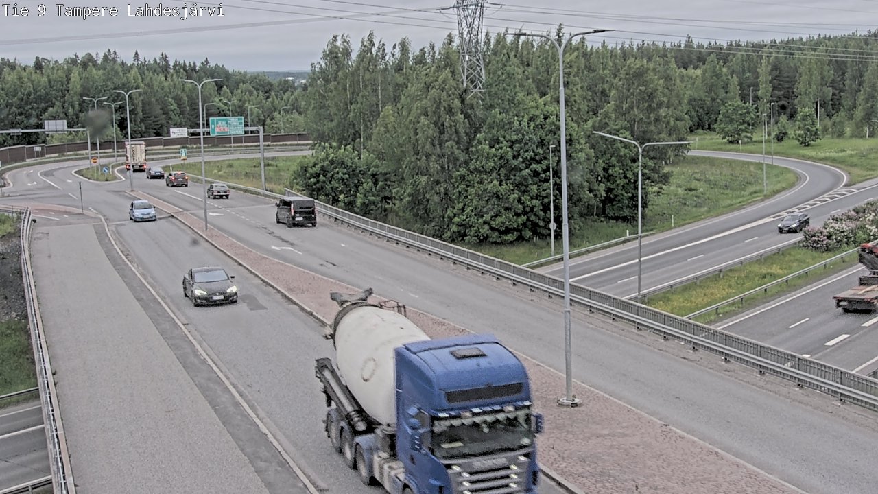 Weather Camera Image Väg 9 Tammerfors, Lahdesjärvi, Tampere, Pirkanmaa