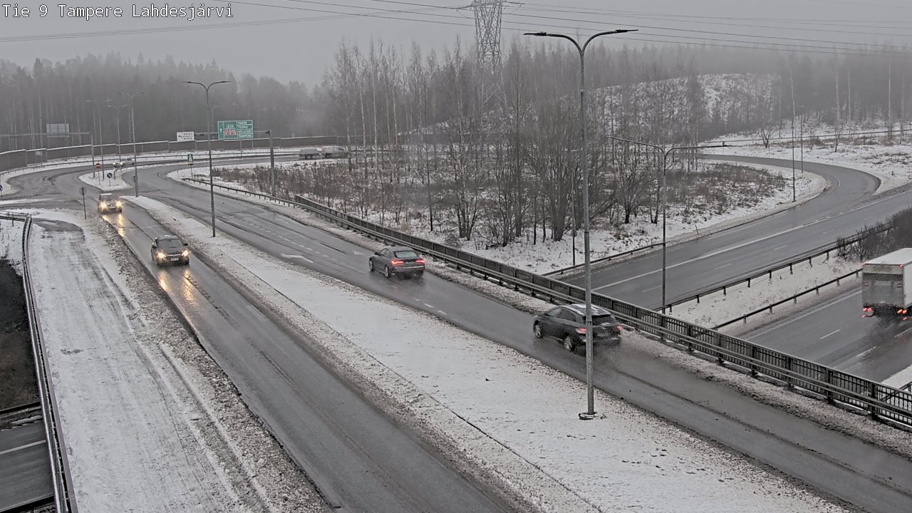 Weather Camera Image Väg 9 Tammerfors, Lahdesjärvi, Tampere, Pirkanmaa
