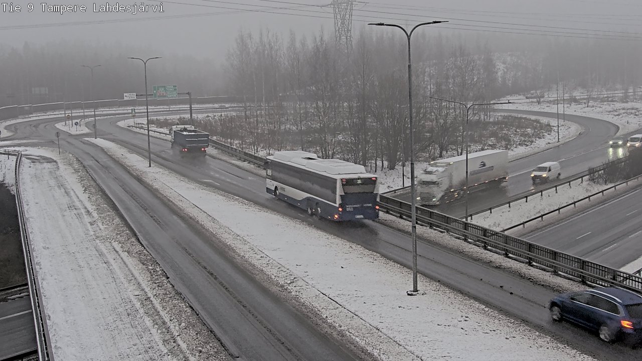 Weather Camera Image Väg 9 Tammerfors, Lahdesjärvi, Tampere, Pirkanmaa