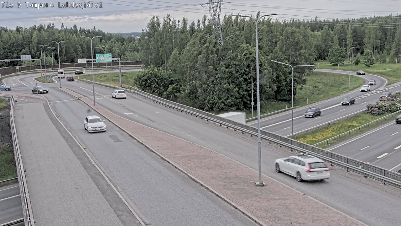 Weather Camera Image Väg 9 Tammerfors, Lahdesjärvi, Tampere, Pirkanmaa