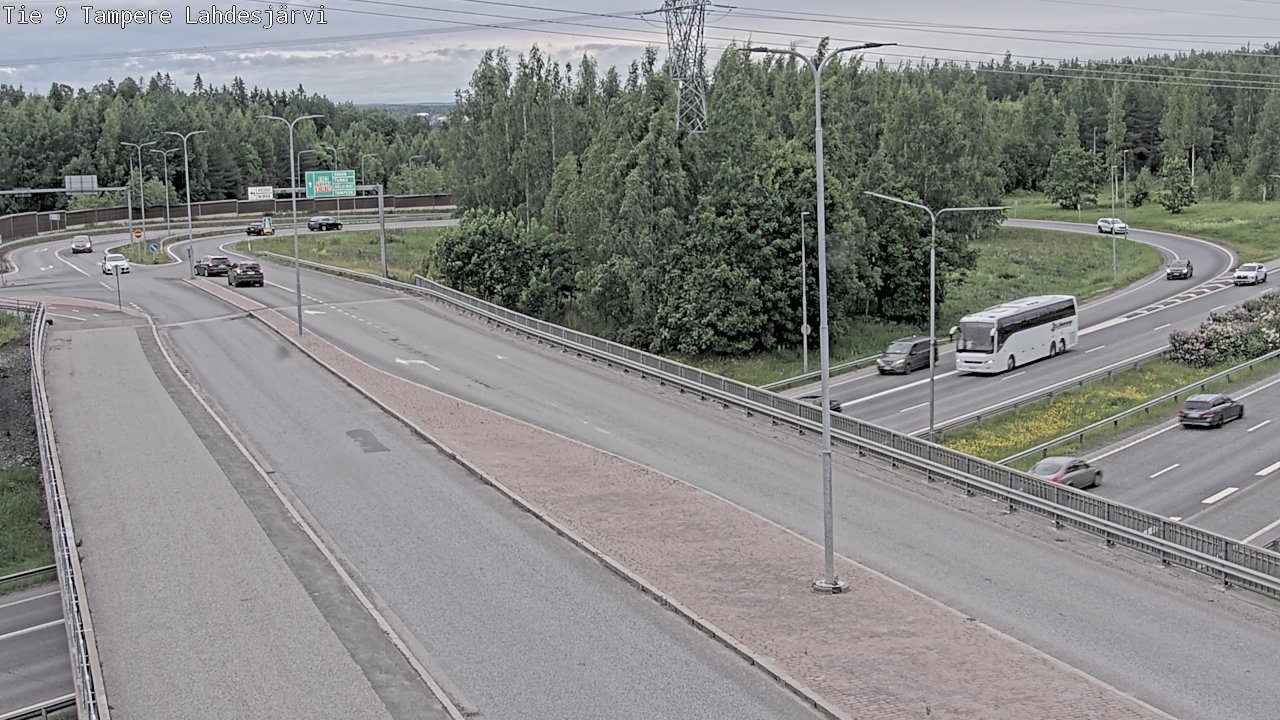 Weather Camera Image Väg 9 Tammerfors, Lahdesjärvi, Tampere, Pirkanmaa