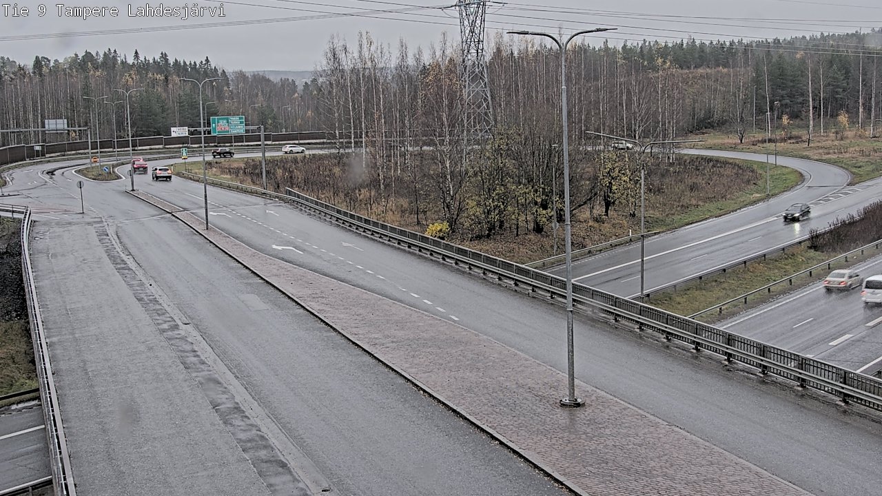 Weather Camera Image Väg 9 Tammerfors, Lahdesjärvi, Tampere, Pirkanmaa