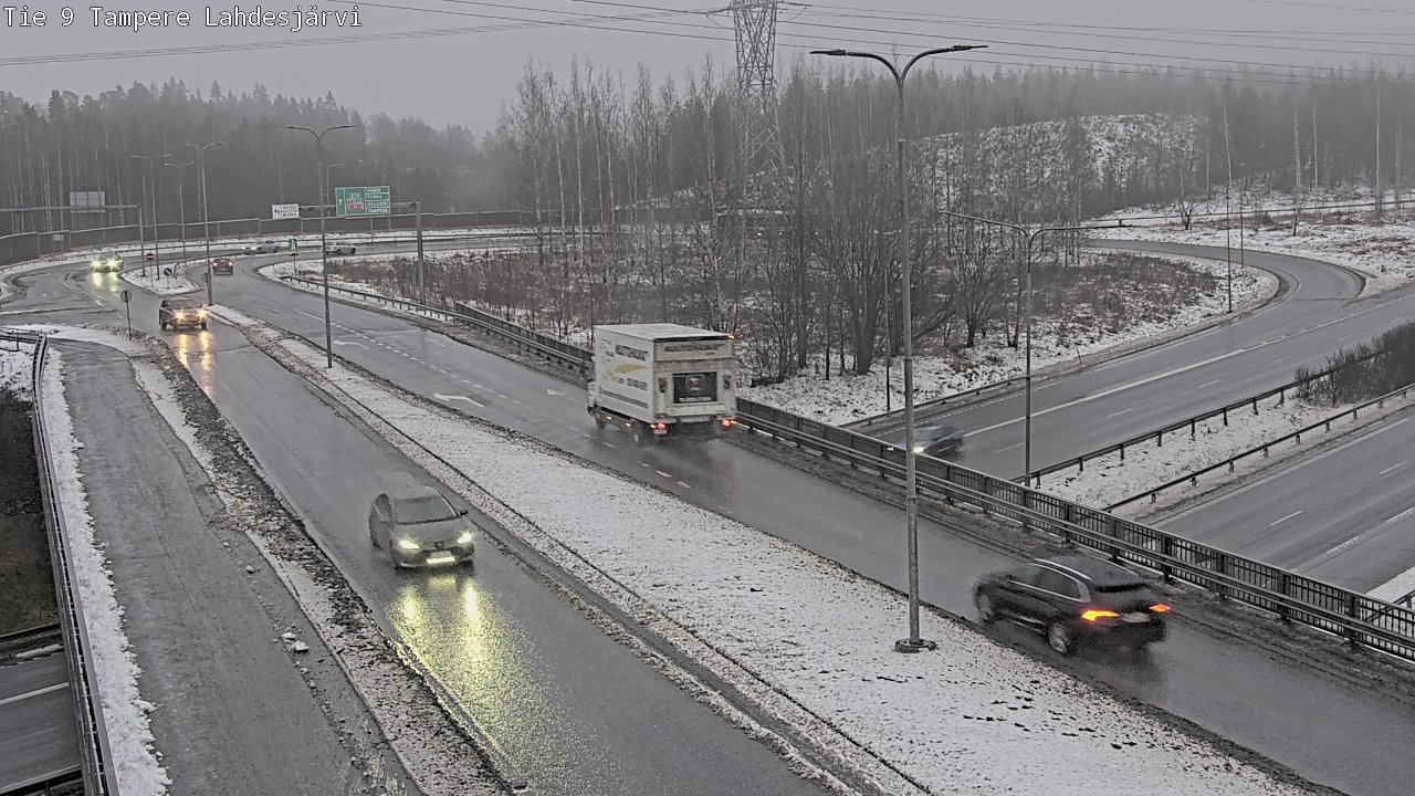 Weather Camera Image Väg 9 Tammerfors, Lahdesjärvi, Tampere, Pirkanmaa