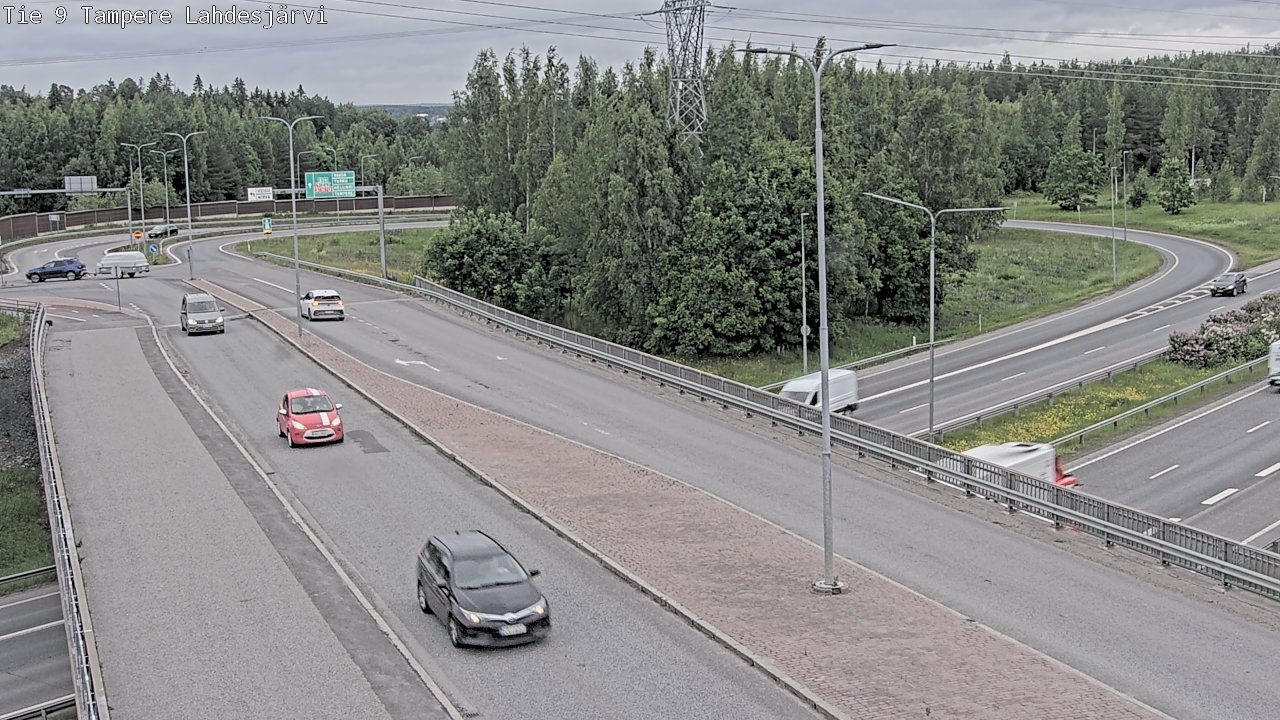 Weather Camera Image Väg 9 Tammerfors, Lahdesjärvi, Tampere, Pirkanmaa