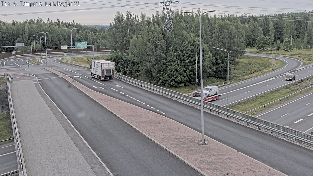 Weather Camera Image Road 9 Tampere, Lahdesjärvi, Tampere, Pirkanmaa