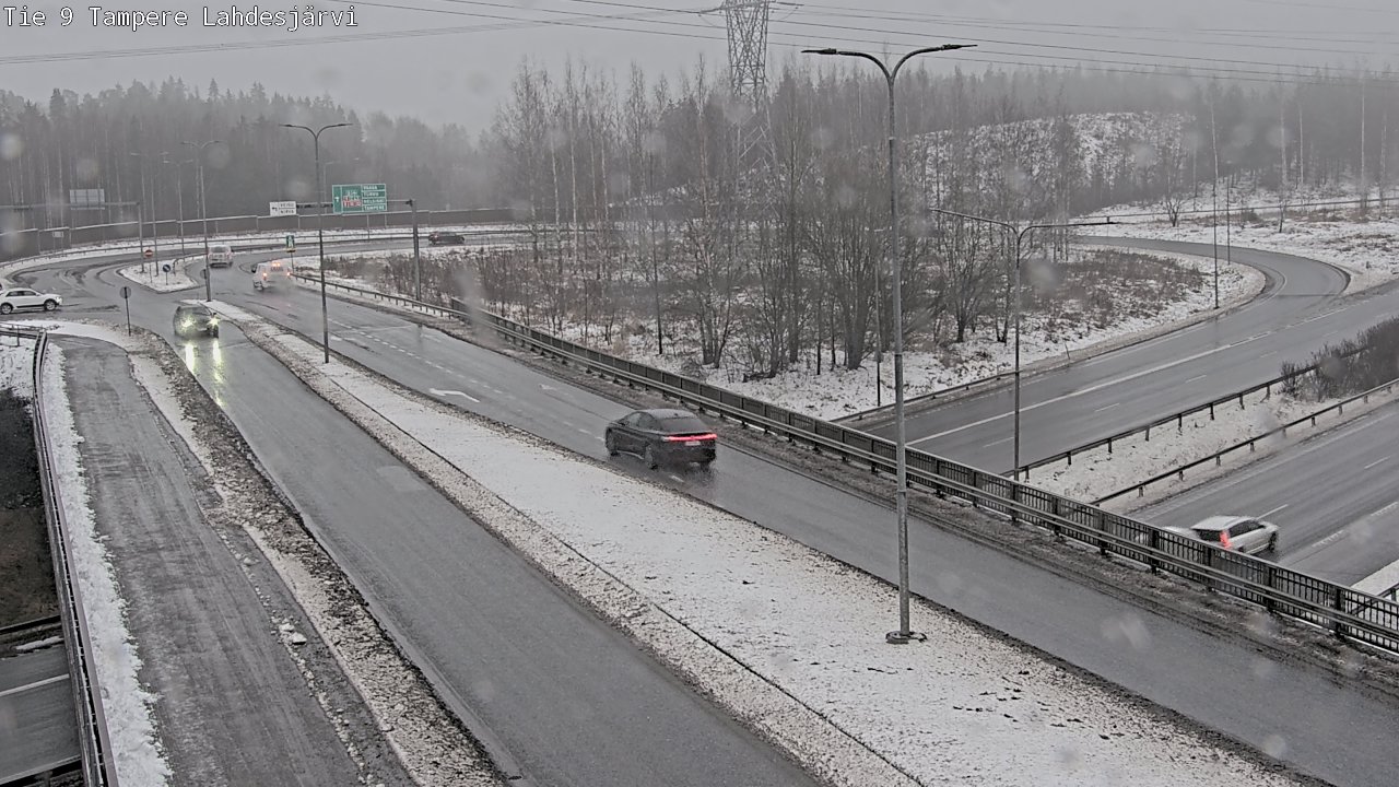 Weather Camera Image Väg 9 Tammerfors, Lahdesjärvi, Tampere, Pirkanmaa
