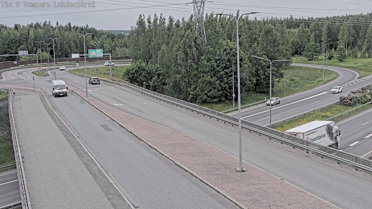 Weather Camera Image Väg 9 Tammerfors, Lahdesjärvi, Tampere, Pirkanmaa