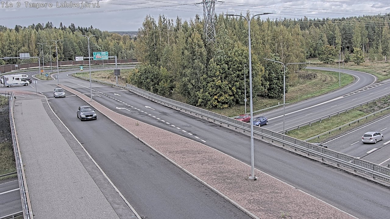 Weather Camera Image Road 9 Tampere, Lahdesjärvi, Tampere, Pirkanmaa