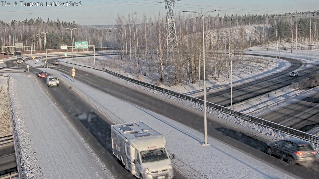 Weather Camera Image Road 9 Tampere, Lahdesjärvi, Tampere, Pirkanmaa