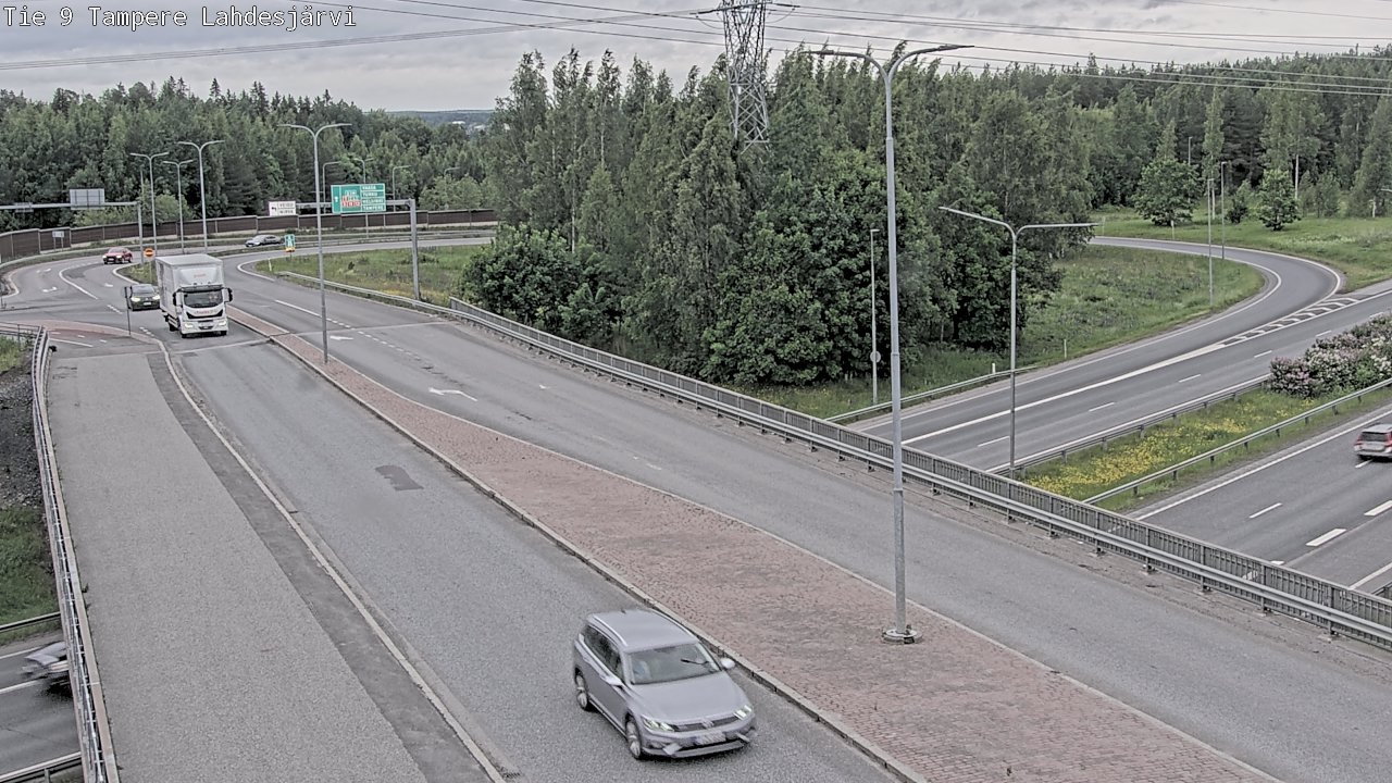 Weather Camera Image Väg 9 Tammerfors, Lahdesjärvi, Tampere, Pirkanmaa