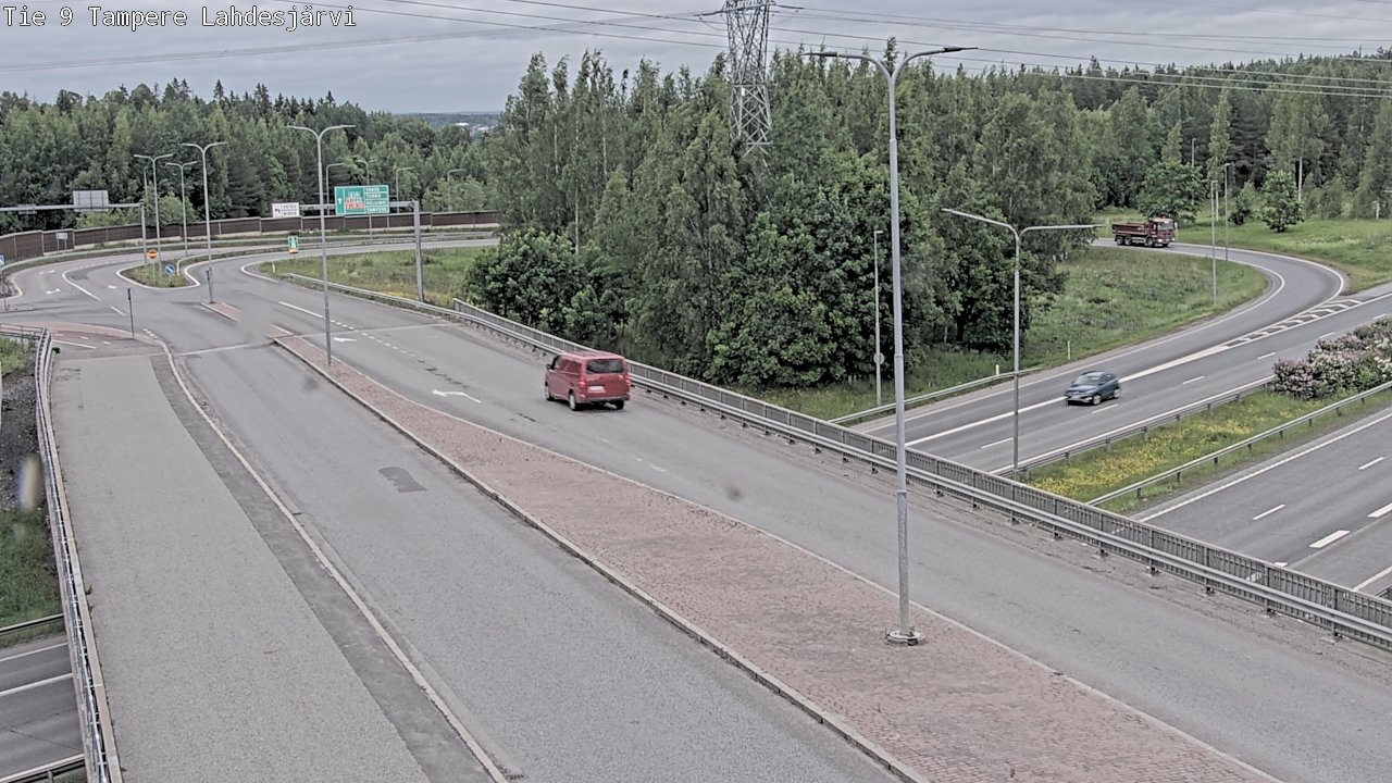 Weather Camera Image Väg 9 Tammerfors, Lahdesjärvi, Tampere, Pirkanmaa