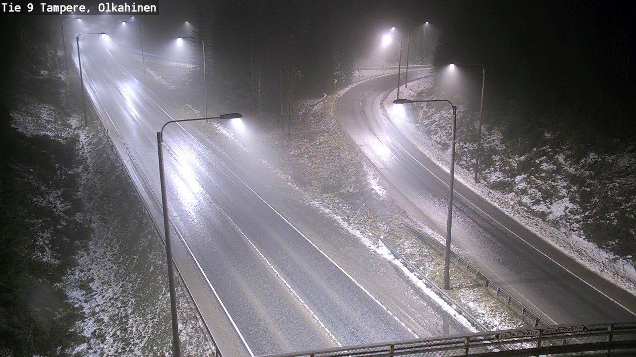 Weather Camera Image Väg 9 Tammerfors, Olkahinen, Tampere, Pirkanmaa