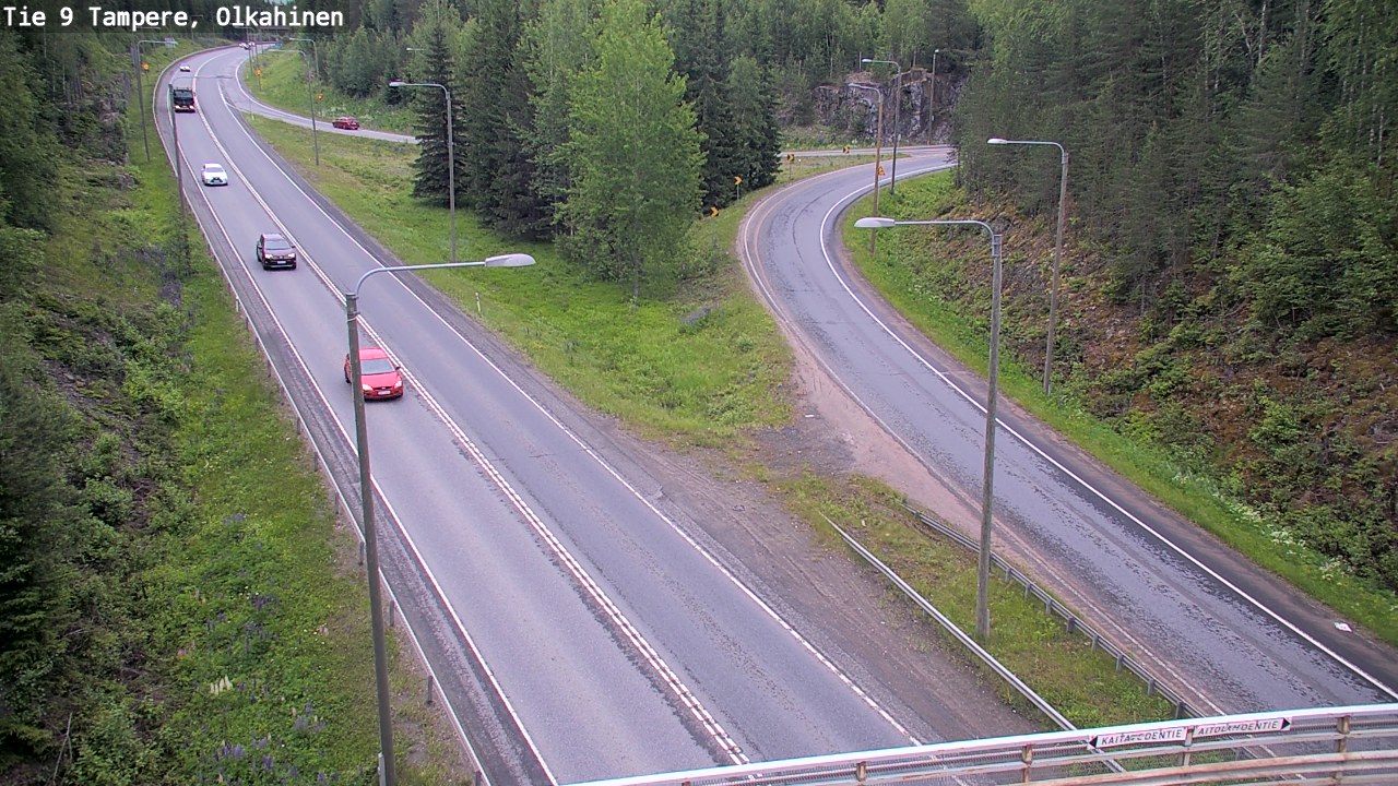 Weather Camera Image Väg 9 Tammerfors, Olkahinen, Tampere, Pirkanmaa