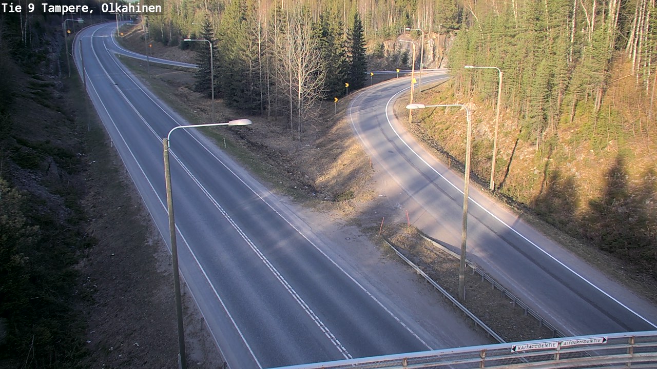 Weather Camera Image Road 9 Tampere, Olkahinen, Tampere, Pirkanmaa