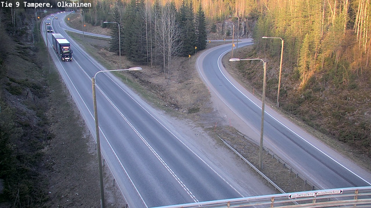Weather Camera Image Road 9 Tampere, Olkahinen, Tampere, Pirkanmaa