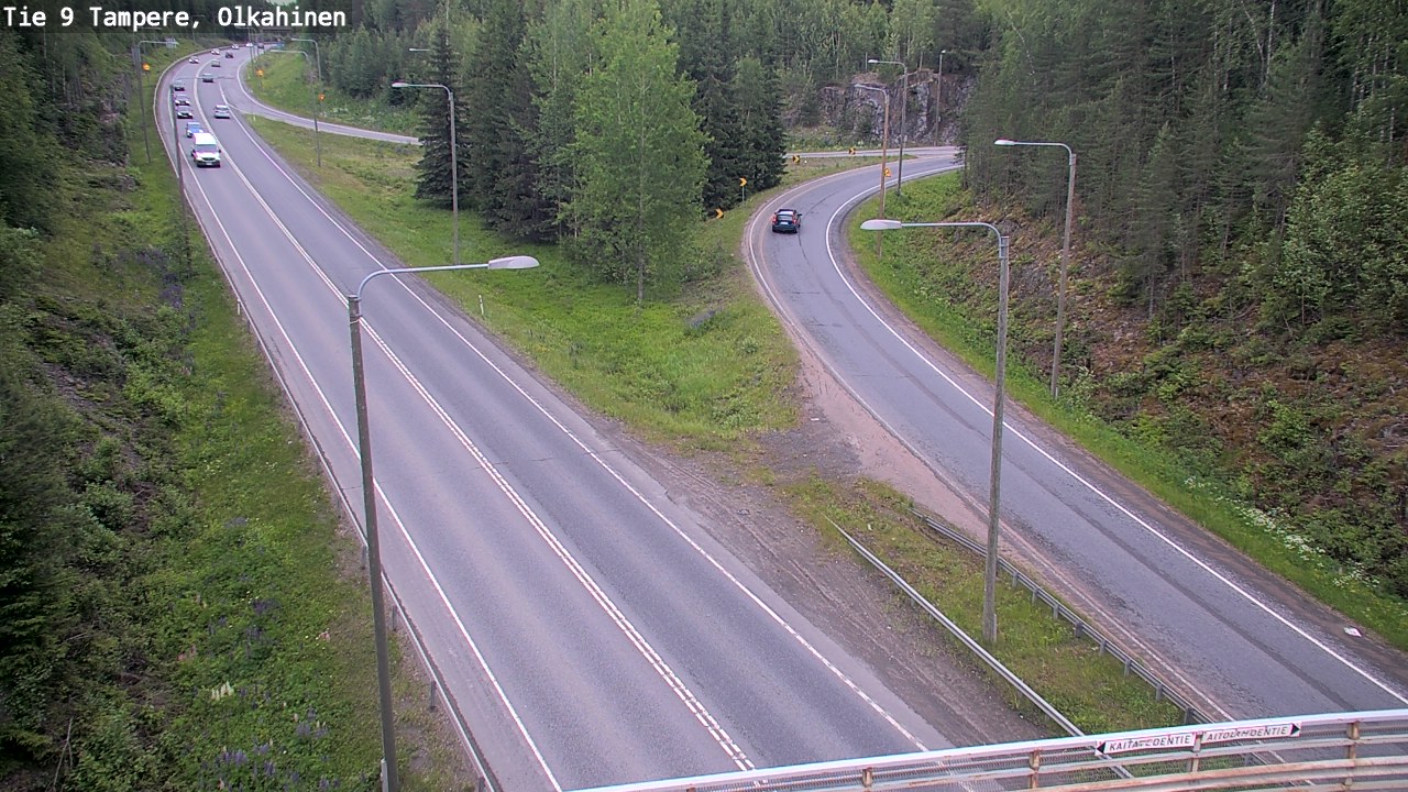 Weather Camera Image Väg 9 Tammerfors, Olkahinen, Tampere, Pirkanmaa