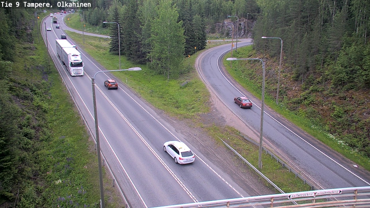 Weather Camera Image Väg 9 Tammerfors, Olkahinen, Tampere, Pirkanmaa