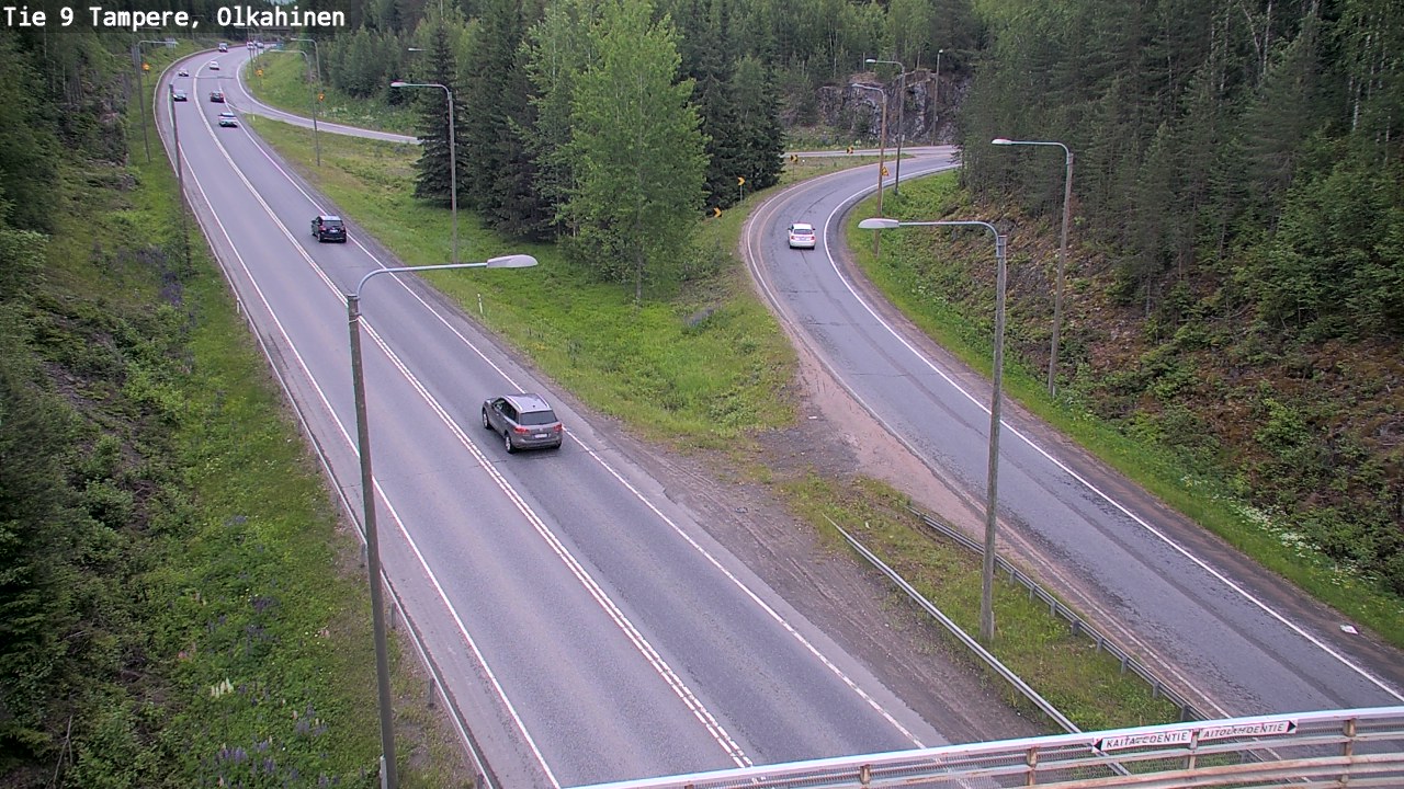 Weather Camera Image Väg 9 Tammerfors, Olkahinen, Tampere, Pirkanmaa