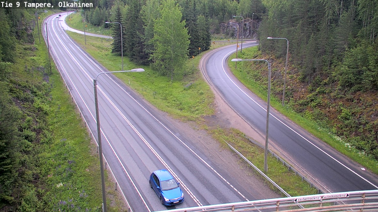 Weather Camera Image Väg 9 Tammerfors, Olkahinen, Tampere, Pirkanmaa