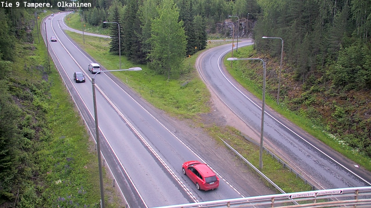 Weather Camera Image Väg 9 Tammerfors, Olkahinen, Tampere, Pirkanmaa
