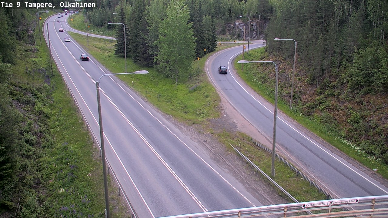 Weather Camera Image Väg 9 Tammerfors, Olkahinen, Tampere, Pirkanmaa