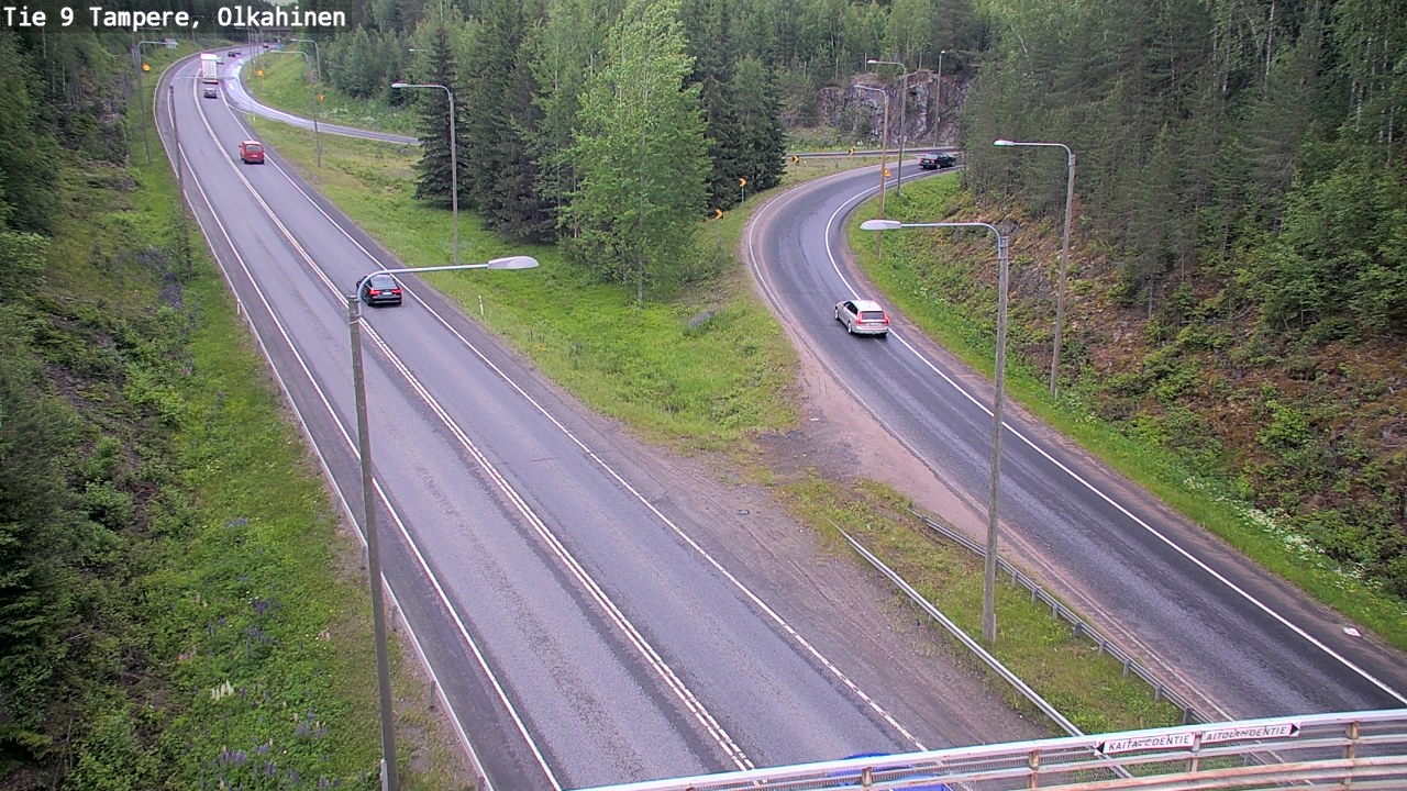 Weather Camera Image Väg 9 Tammerfors, Olkahinen, Tampere, Pirkanmaa