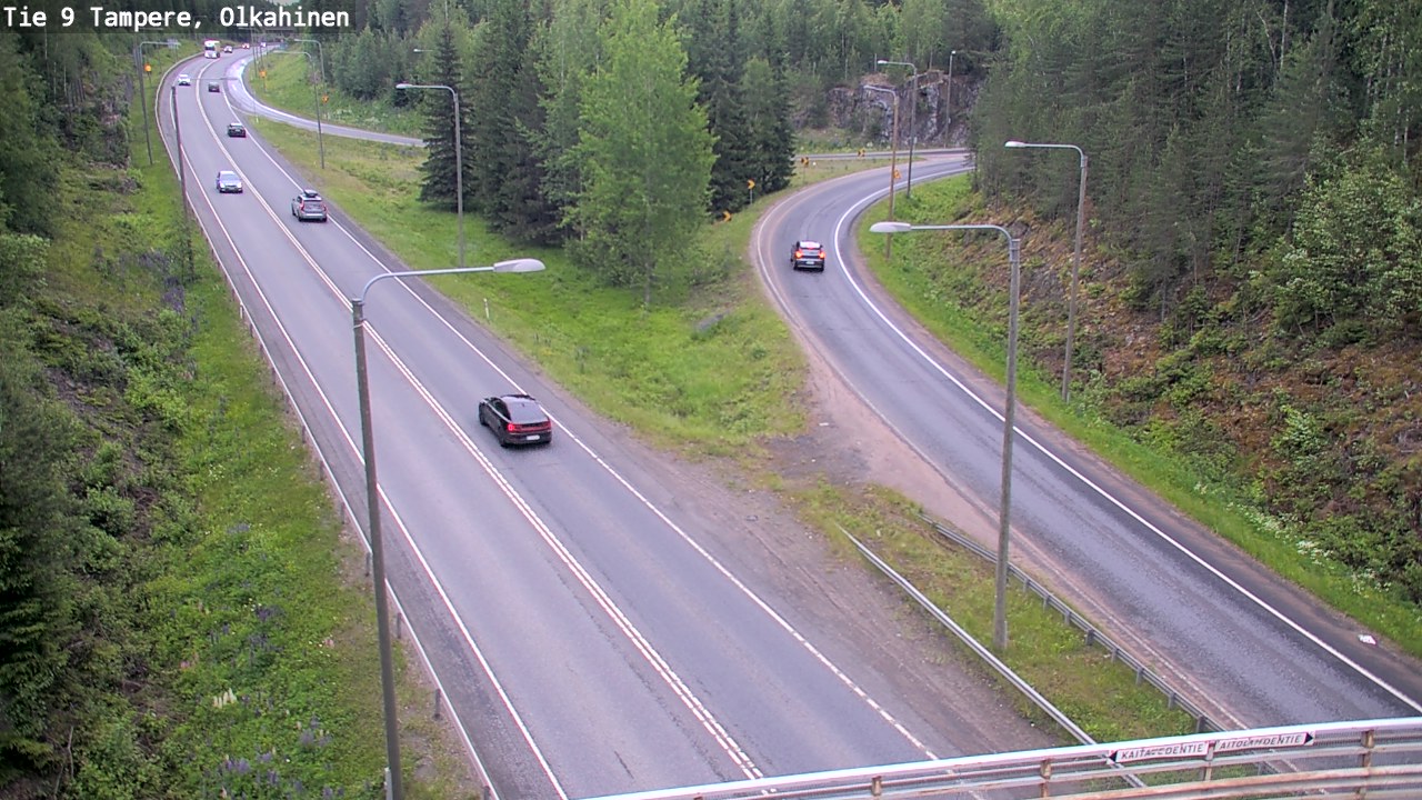 Weather Camera Image Väg 9 Tammerfors, Olkahinen, Tampere, Pirkanmaa