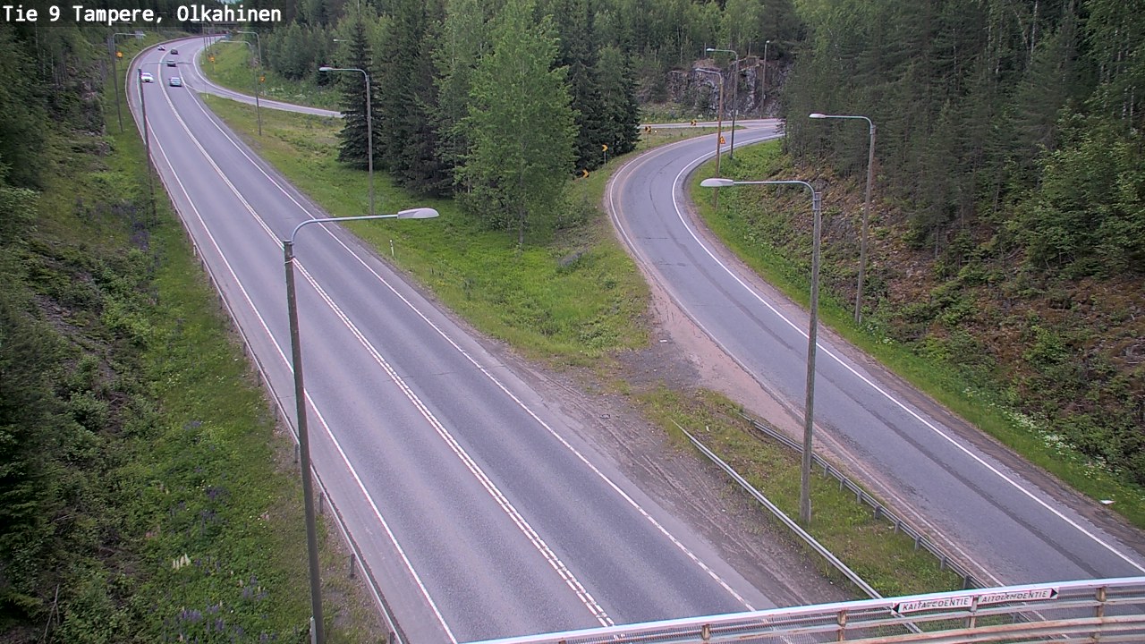 Weather Camera Image Väg 9 Tammerfors, Olkahinen, Tampere, Pirkanmaa