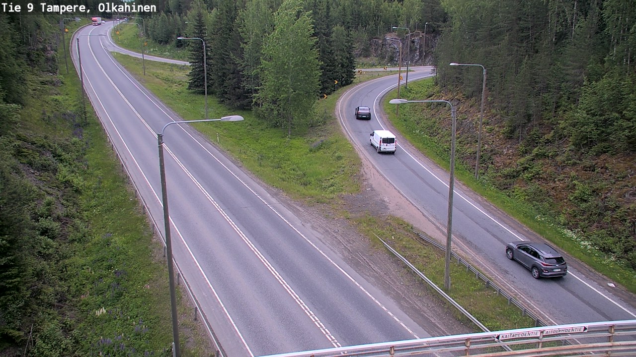 Weather Camera Image Väg 9 Tammerfors, Olkahinen, Tampere, Pirkanmaa