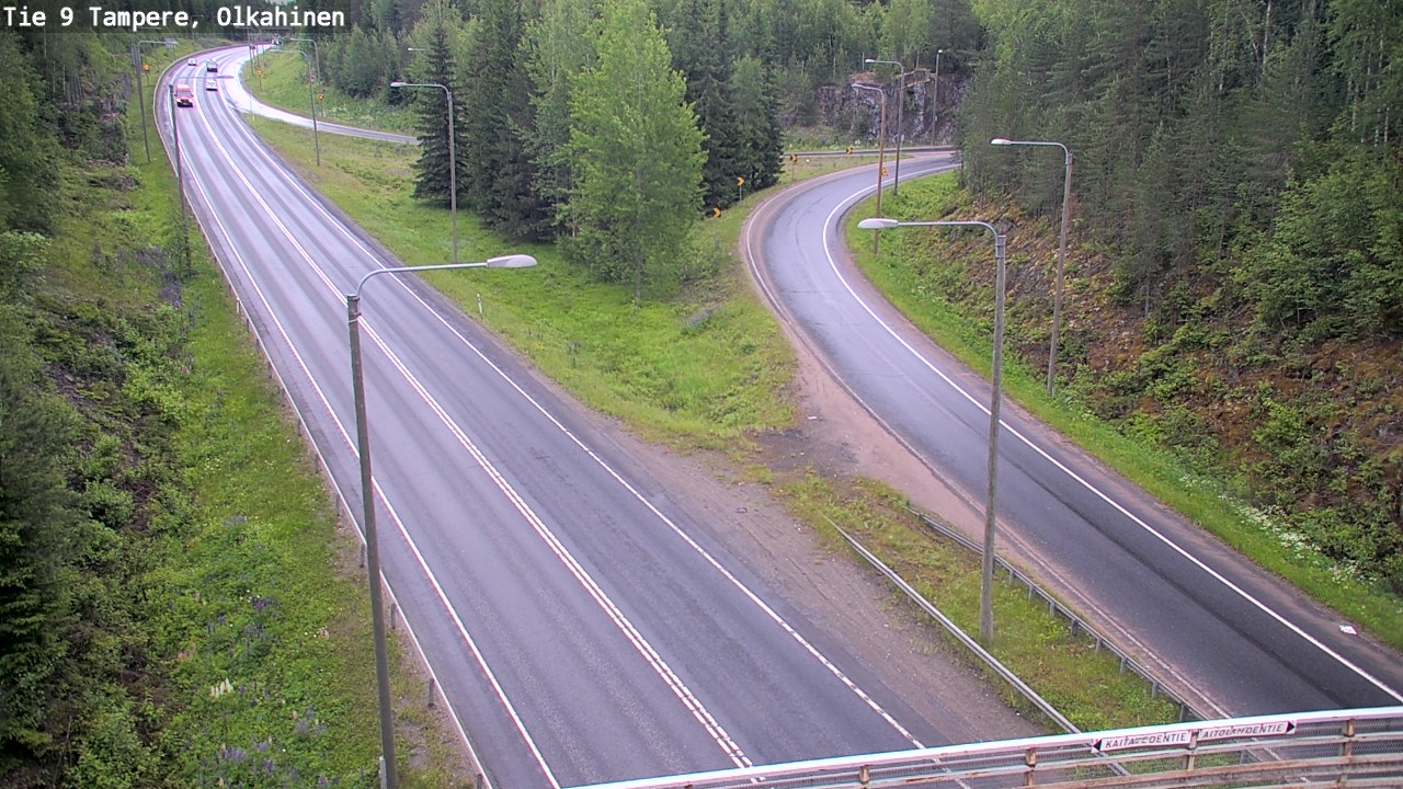 Weather Camera Image Väg 9 Tammerfors, Olkahinen, Tampere, Pirkanmaa