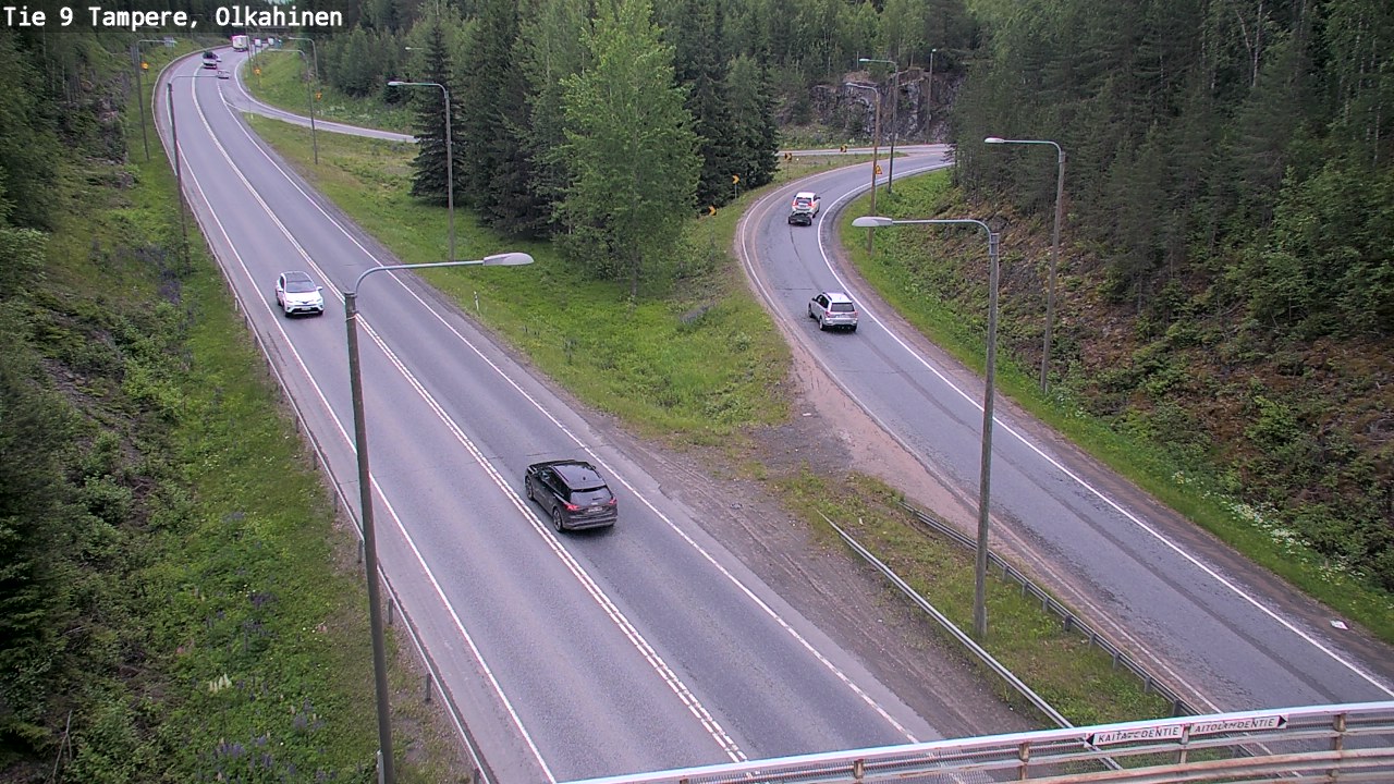 Weather Camera Image Väg 9 Tammerfors, Olkahinen, Tampere, Pirkanmaa