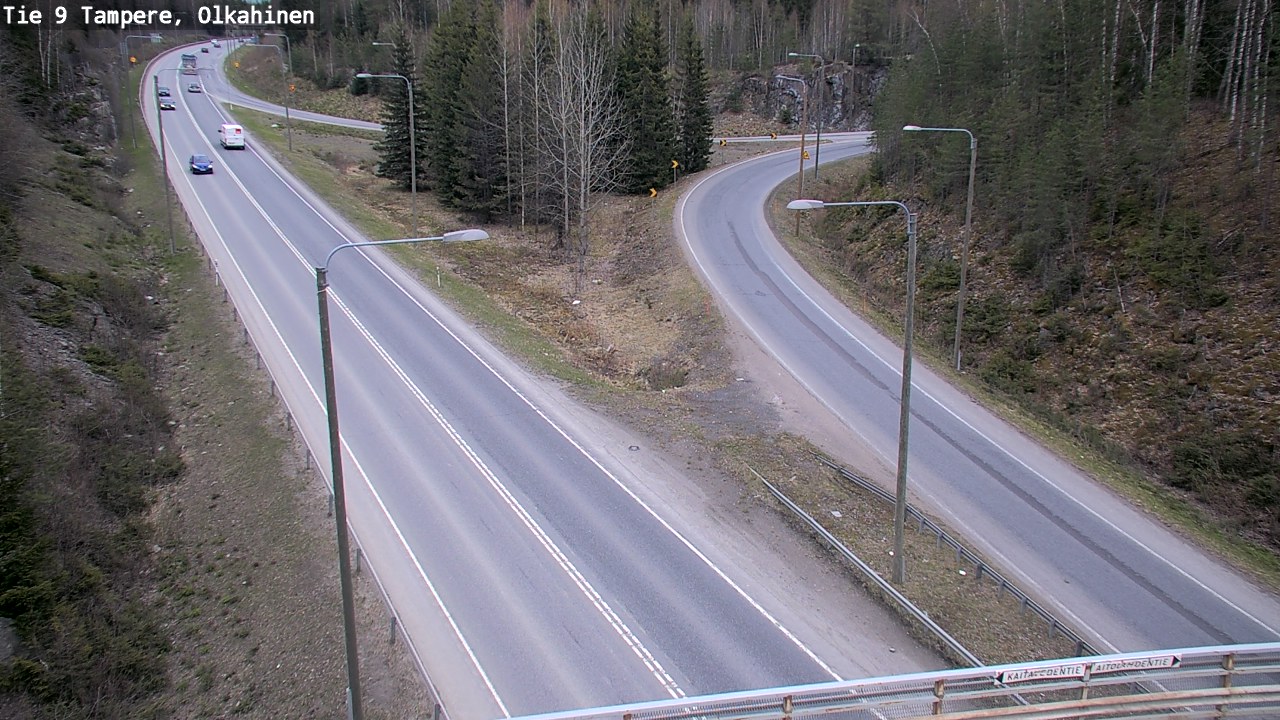 Weather Camera Image Väg 9 Tammerfors, Olkahinen, Tampere, Pirkanmaa
